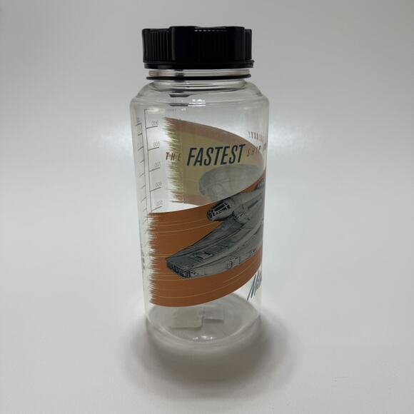 Vintage Star Wars Millennium Falcon Water Bottle 32oz Collectible Cup - Picture 4 of 5